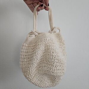 knit woven macrame crochet cottage boho y2k 90s grunge indie urban mini handbag